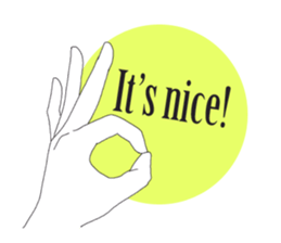 I convey thought by hand. sticker #4165394