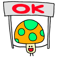 Colorful-mushroom sticker #4165688