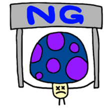 Colorful-mushroom sticker #4165689