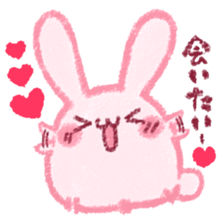 Sticker of love rabbit sticker #4165894