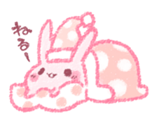 Sticker of love rabbit sticker #4165898
