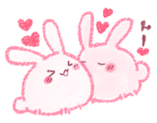 Sticker of love rabbit sticker #4165905