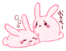 Sticker of love rabbit sticker #4165907
