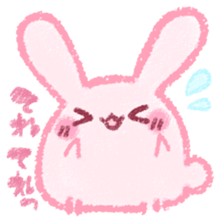 Sticker of love rabbit sticker #4165913