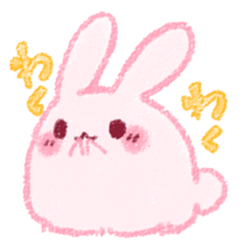 Sticker of love rabbit sticker #4165914