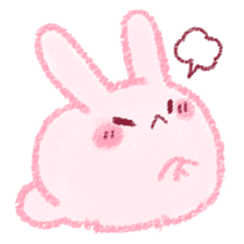 Sticker of love rabbit sticker #4165917