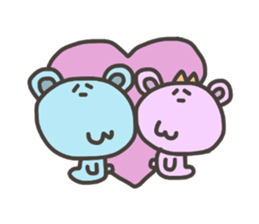 Daily life of lovely bear 4 sticker #4166325