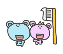 Daily life of lovely bear 4 sticker #4166340