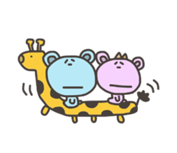 Daily life of lovely bear 4 sticker #4166352