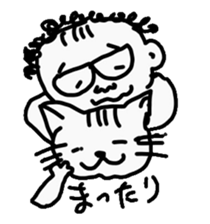 Cat and dad sticker #4166710