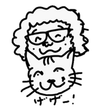 Cat and dad sticker #4166711