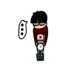 Abdomen daily life of a FUTSU taro sticker #4167368
