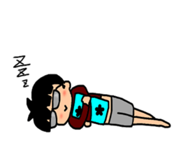 Abdomen daily life of a FUTSU taro sticker #4167370