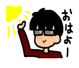 Abdomen daily life of a FUTSU taro sticker #4167379