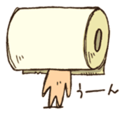 One day of toilet paper sticker #4167685