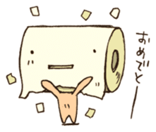One day of toilet paper sticker #4167709