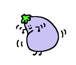 loose eggplant3 sticker #4168001