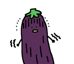 loose eggplant3 sticker #4168023