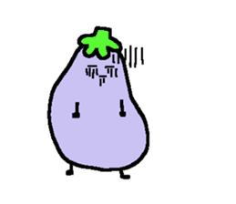 loose eggplant3 sticker #4168024
