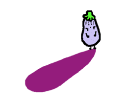 loose eggplant3 sticker #4168026