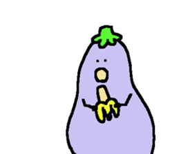 loose eggplant3 sticker #4168032