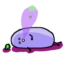 loose eggplant3 sticker #4168036