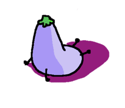 loose eggplant3 sticker #4168037