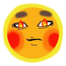 Play of sun sticker #4168310