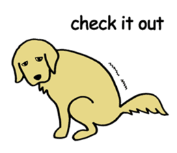 GOLDEN DOG(English ver.) sticker #4169169
