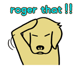 GOLDEN DOG(English ver.) sticker #4169176