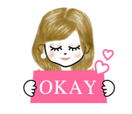 A sticker for women who like fashion 0 sticker #4169520