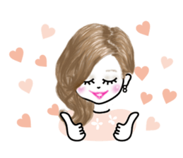 A sticker for women who like fashion 0 sticker #4169524