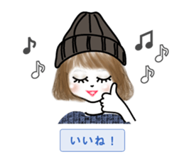 A sticker for women who like fashion 0 sticker #4169526