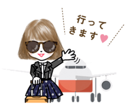 A sticker for women who like fashion 0 sticker #4169533