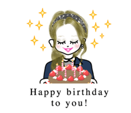 A sticker for women who like fashion 0 sticker #4169543