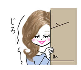 A sticker for women who like fashion 0 sticker #4169547