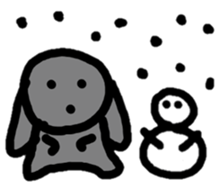 Lop rabbit sticker sticker #4169791