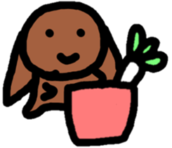 Lop rabbit sticker sticker #4169793