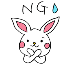 White Rabbit basic set sticker #4169928