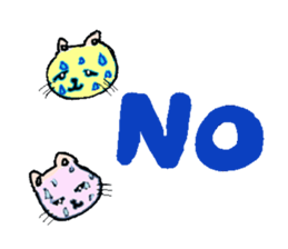 cat's and girls sticker #4170162