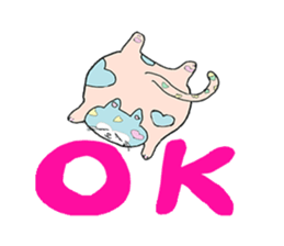 cat's and girls sticker #4170163