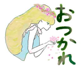 cat's and girls sticker #4170167