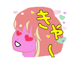 cat's and girls sticker #4170172