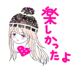 cat's and girls sticker #4170182