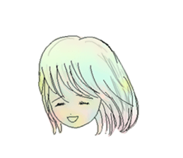 cat's and girls sticker #4170194