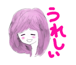 cat's and girls sticker #4170196