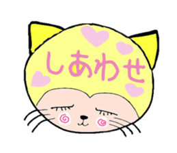 cat's and girls sticker #4170198