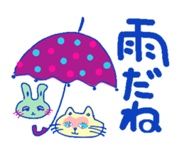 cat's and girls sticker #4170199