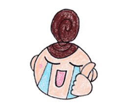 nonnon weather (color pensil version) sticker #4170421