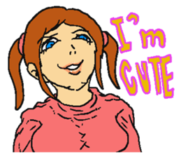 Very cute girl. sticker #4170920